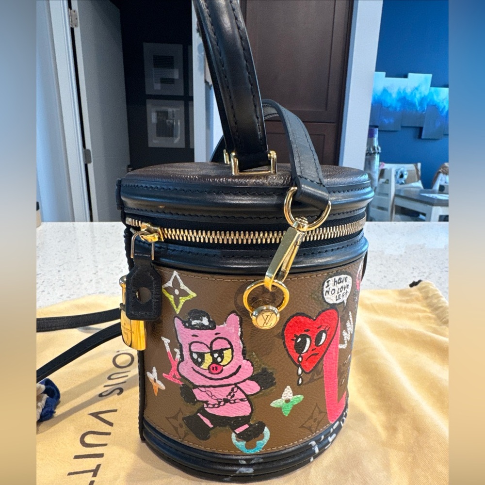 Authentic Customized Louis Vuitton LV Cannes Bucket Bag Top Handle Purse Limited - Picture 15 of 15